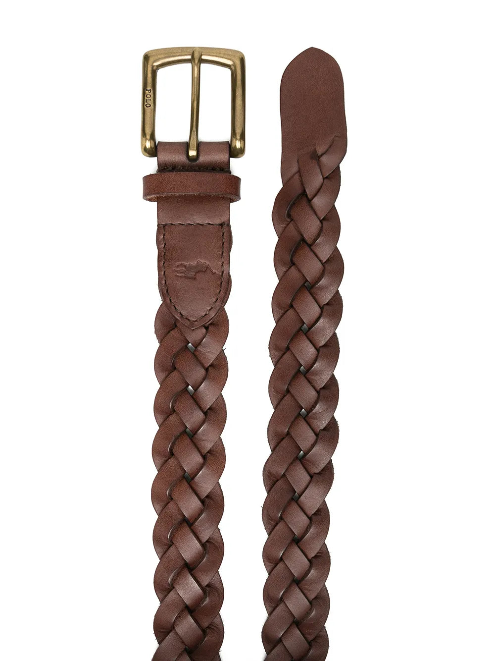 cinto trançado de couro vegano