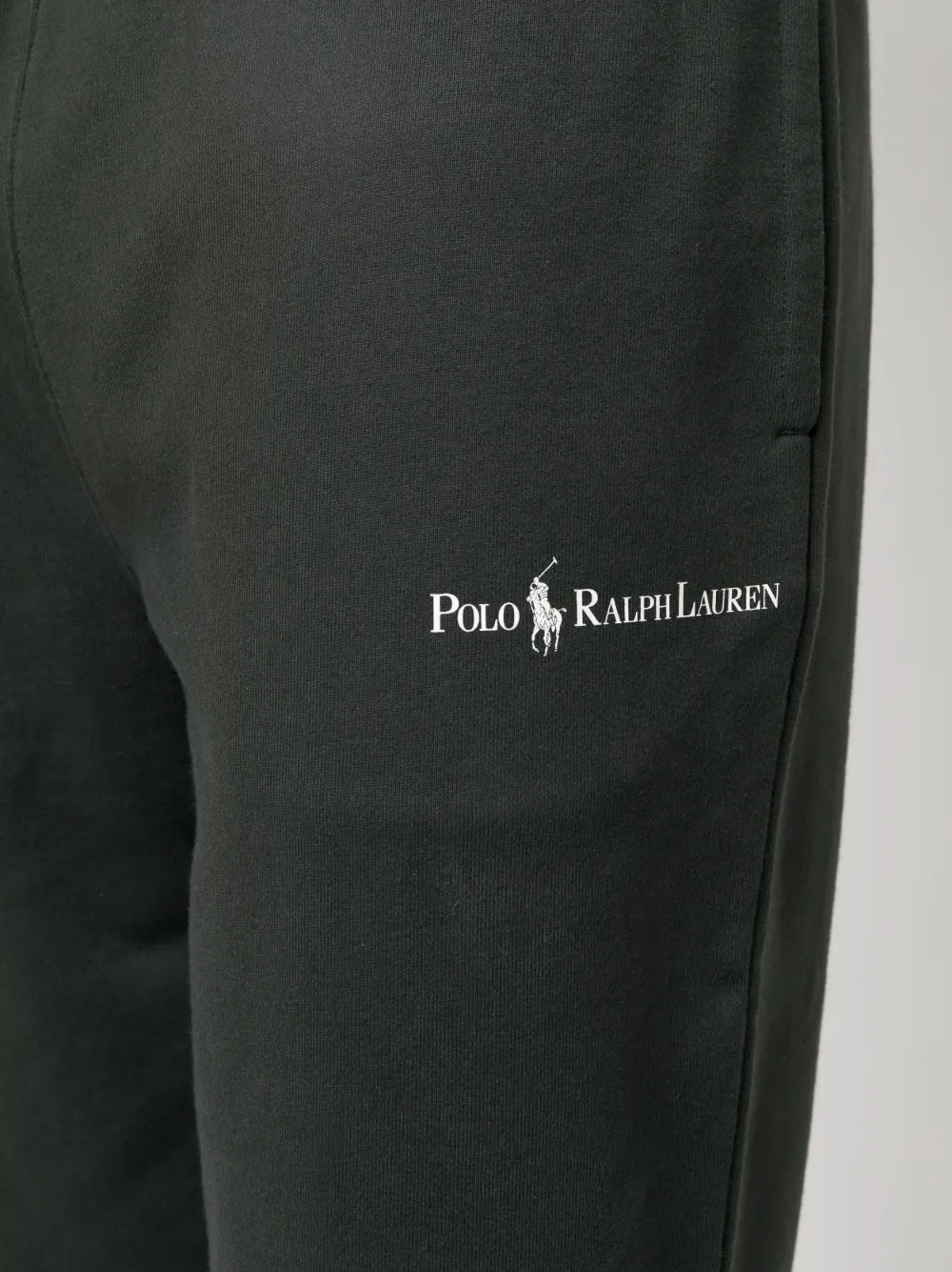 calças esportivas com estampa de logotipo