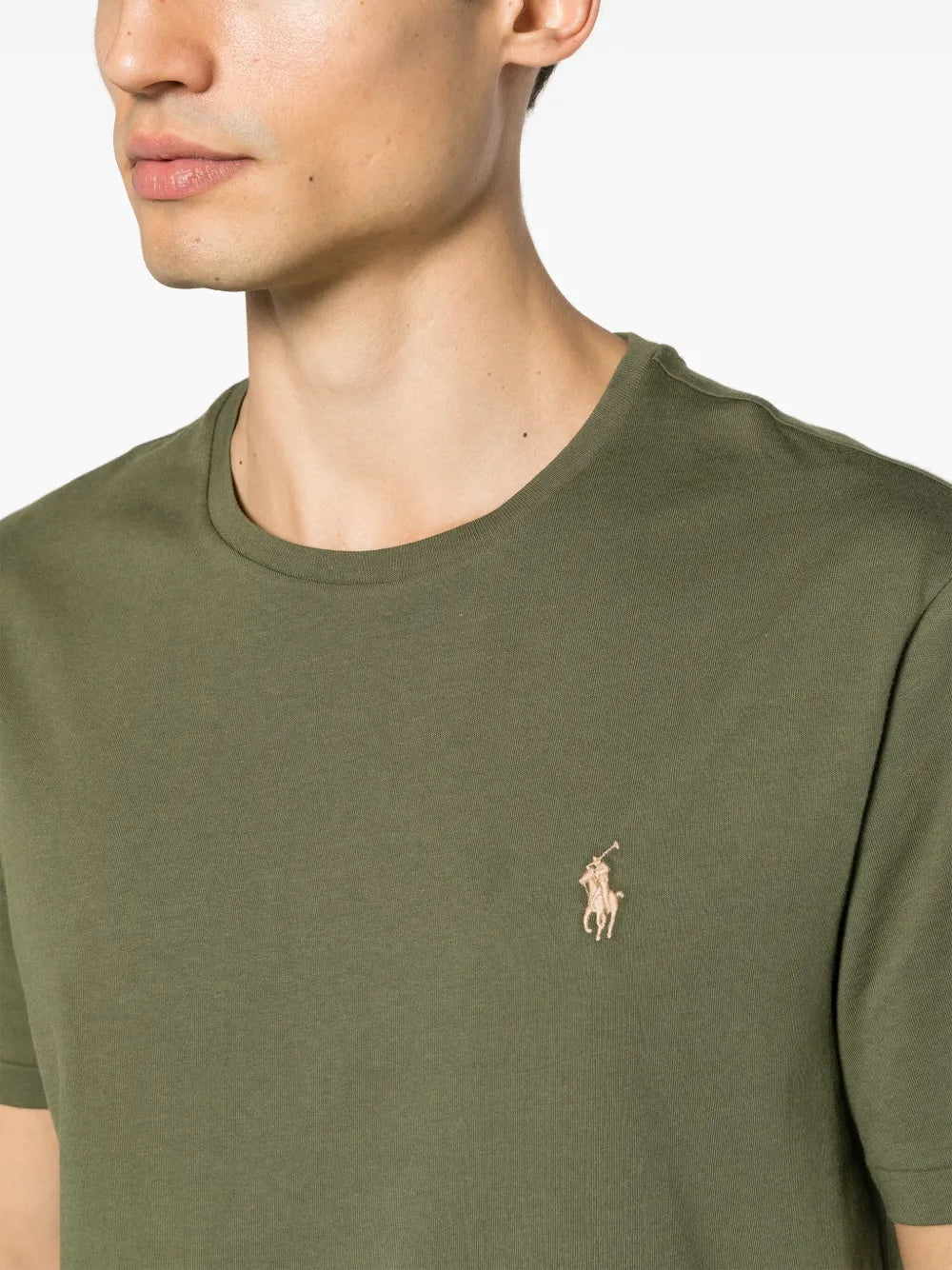 Camiseta de algodão bordada Polo Pony