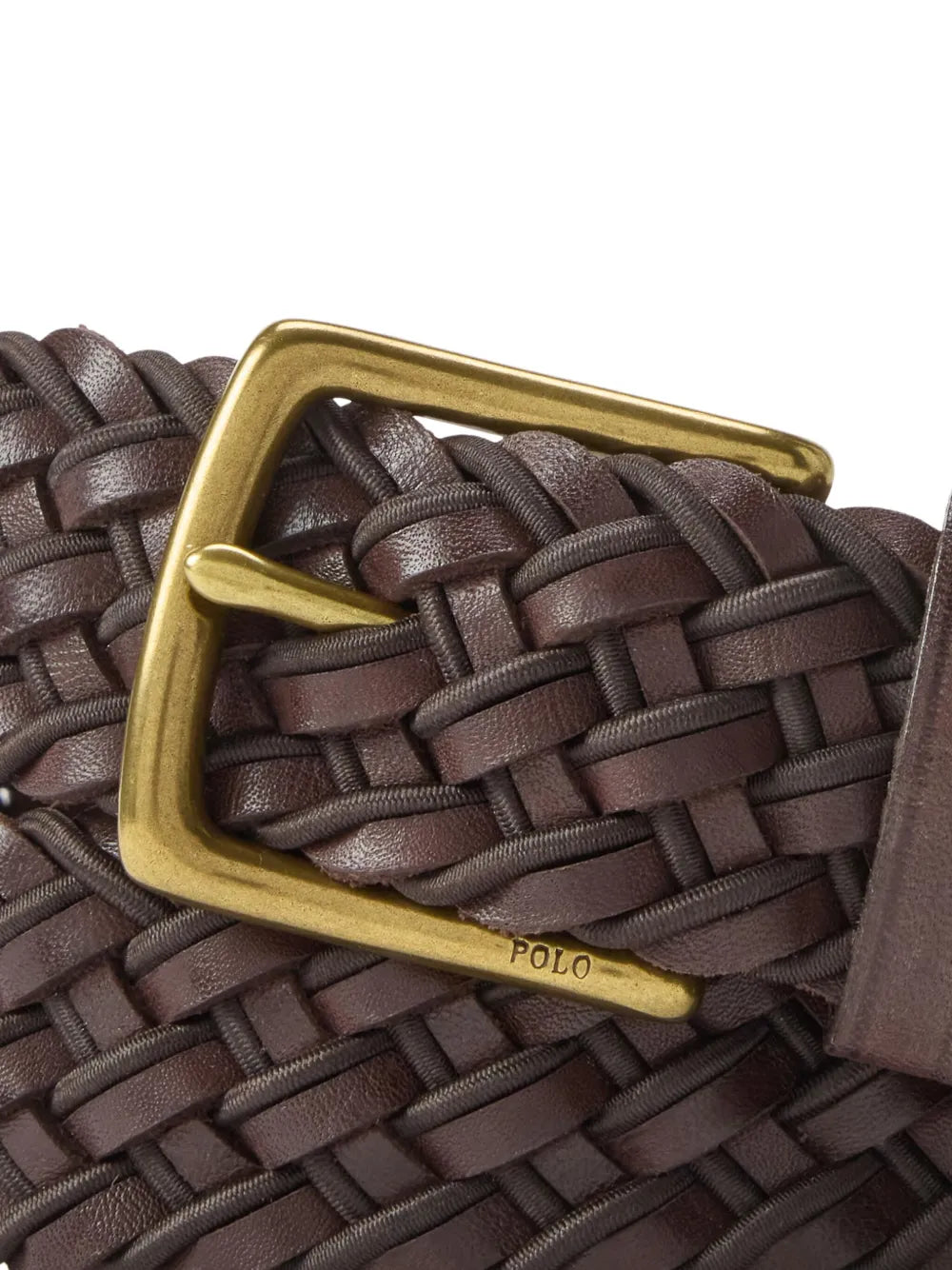 cinto de couro trançado