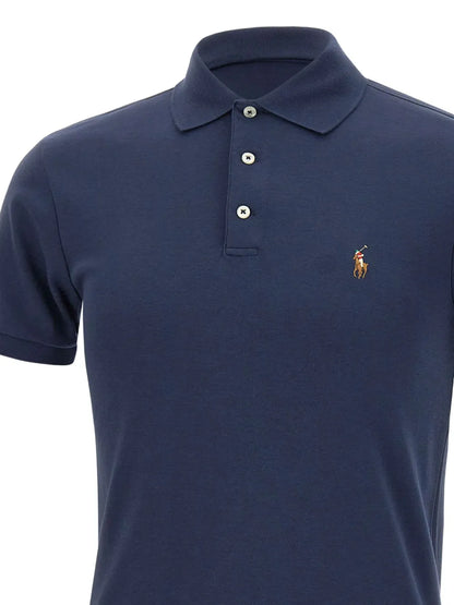 Camisa polo bordada com pônei Polo