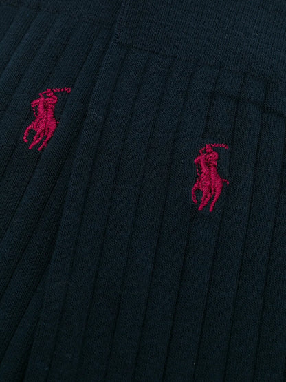 meias caneladas com motivo de pônei