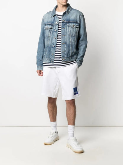 shorts com estampa de logotipo