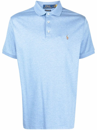 camisa polo com logotipo bordado