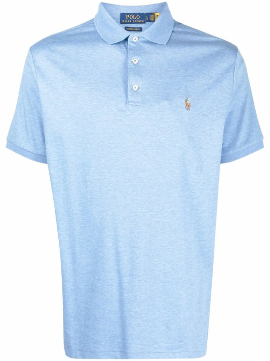 camisa polo com logotipo bordado