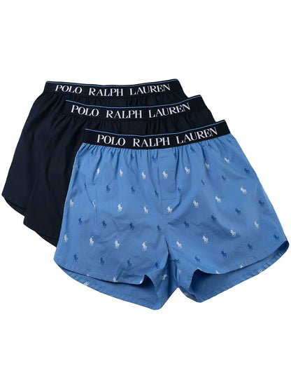 conjunto de 3 boxers com cós com logotipo