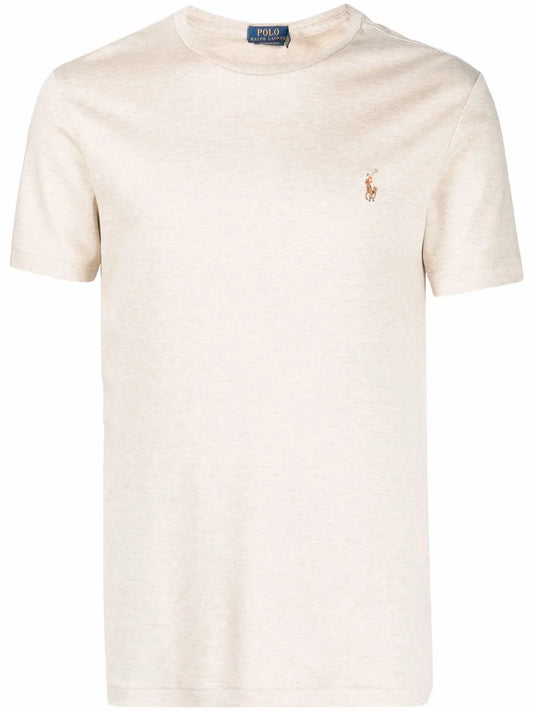 Camiseta bordada com o logotipo do Polo Pony