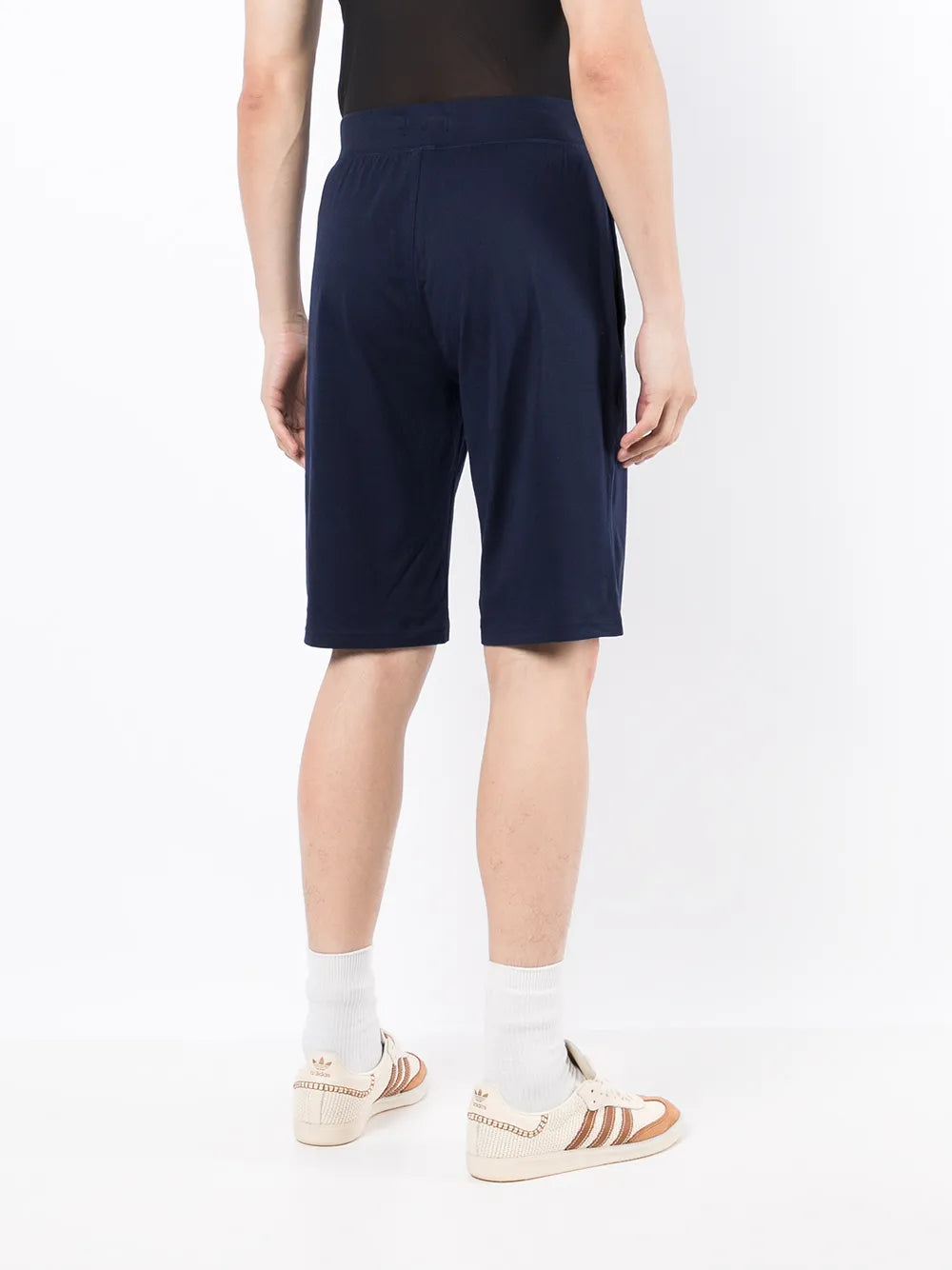 shorts esportivos com estampa de logotipo