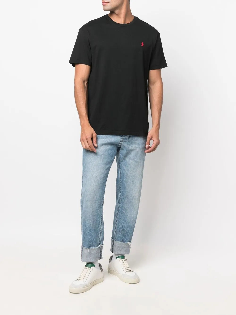 Camiseta de manga curta bordada Polo Pony