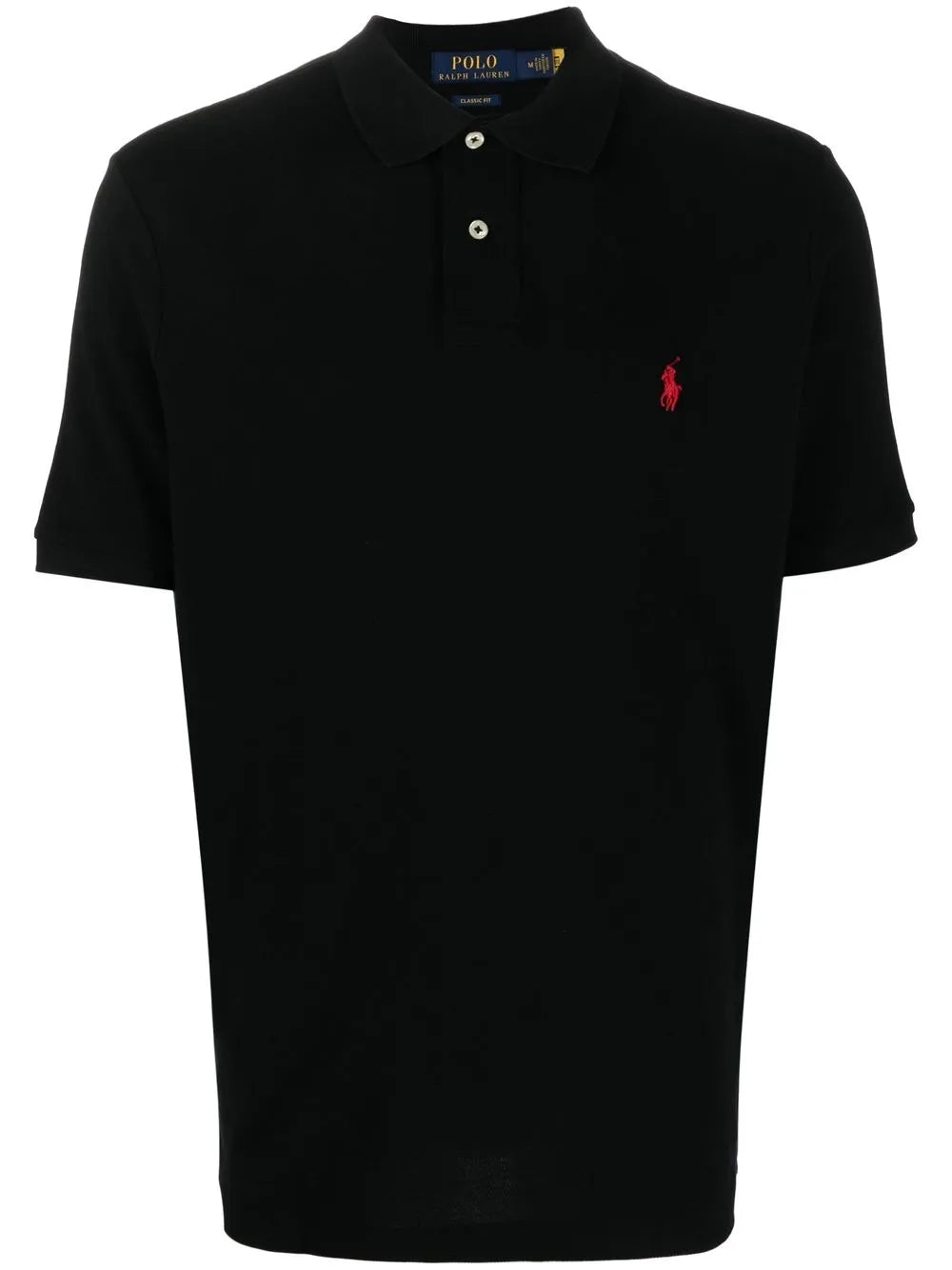 camisa polo com detalhe de logotipo bordado