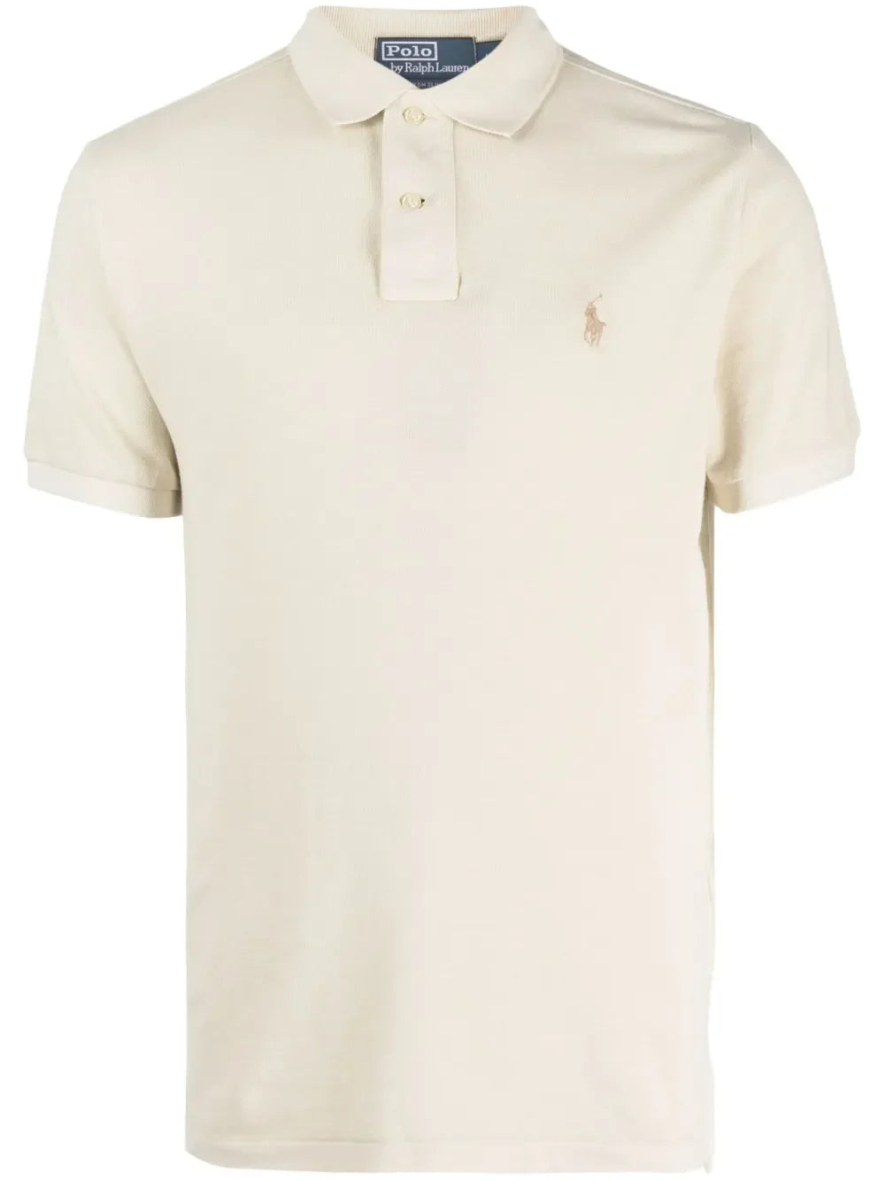 camisa polo de algodão com logotipo bordado