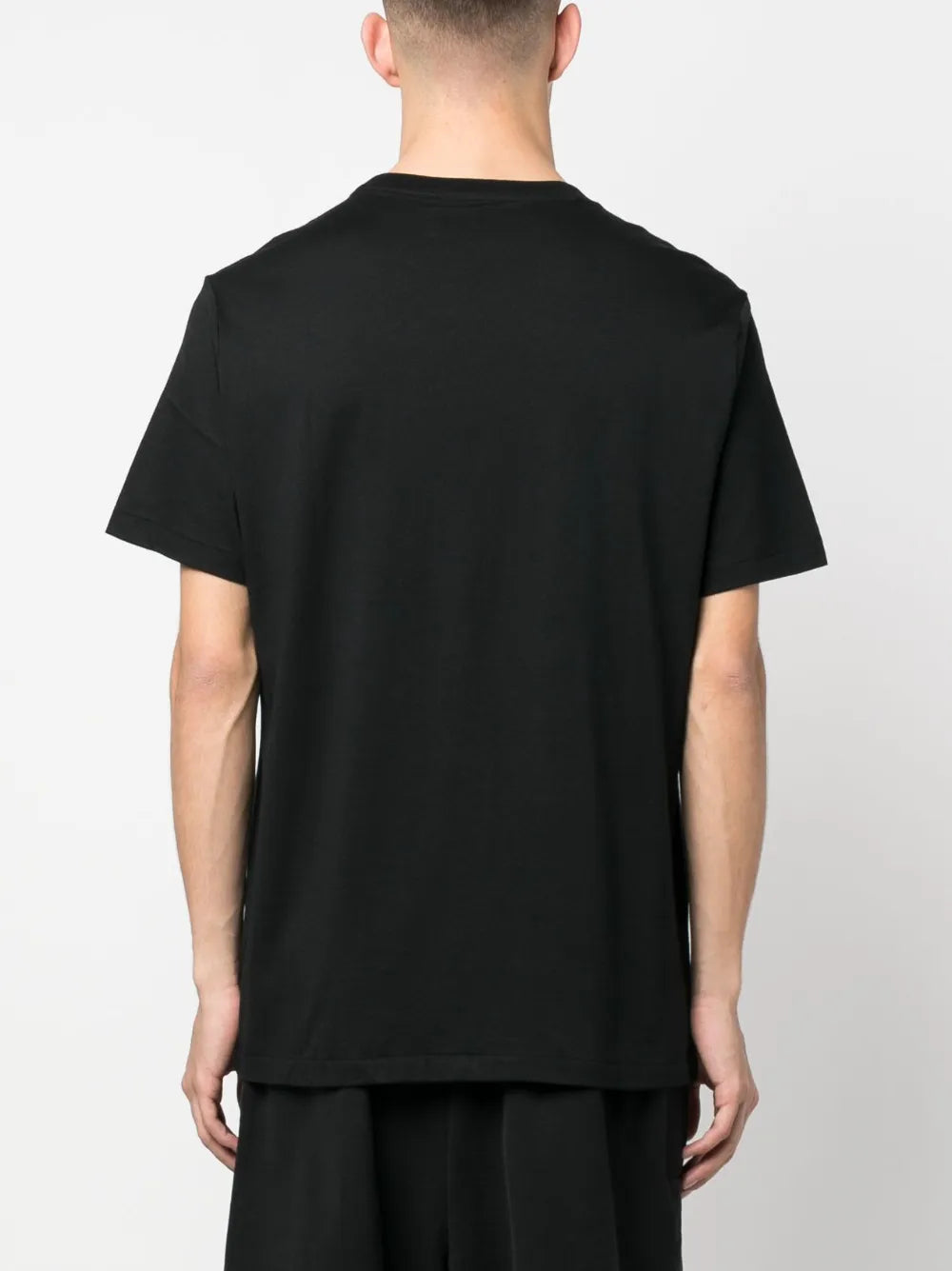 camiseta de algodão com estampa de logotipo