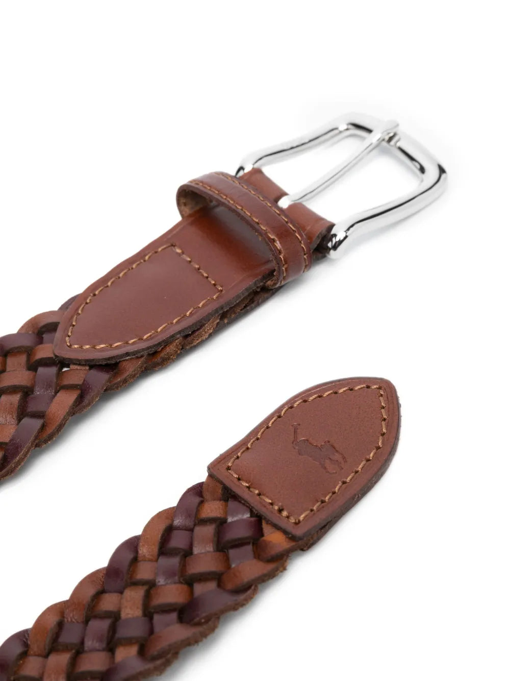 Cinto de couro trançado Polo Pony