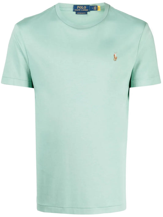 Camiseta de algodão bordada Polo Pony