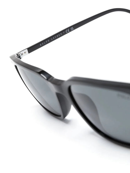 óculos de sol com armação quadrada brilhante