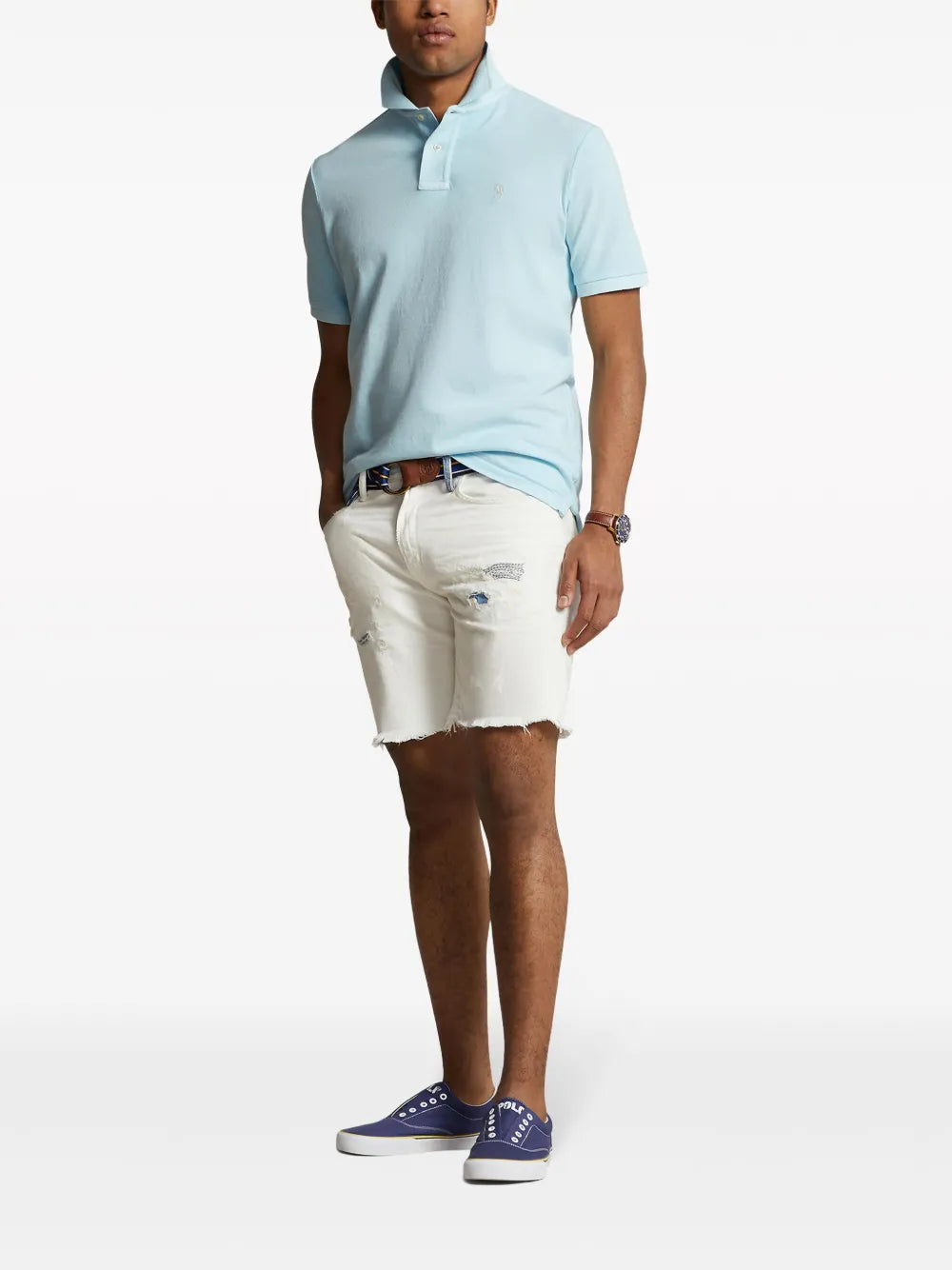 Camisa polo de algodão bordada Polo Pony