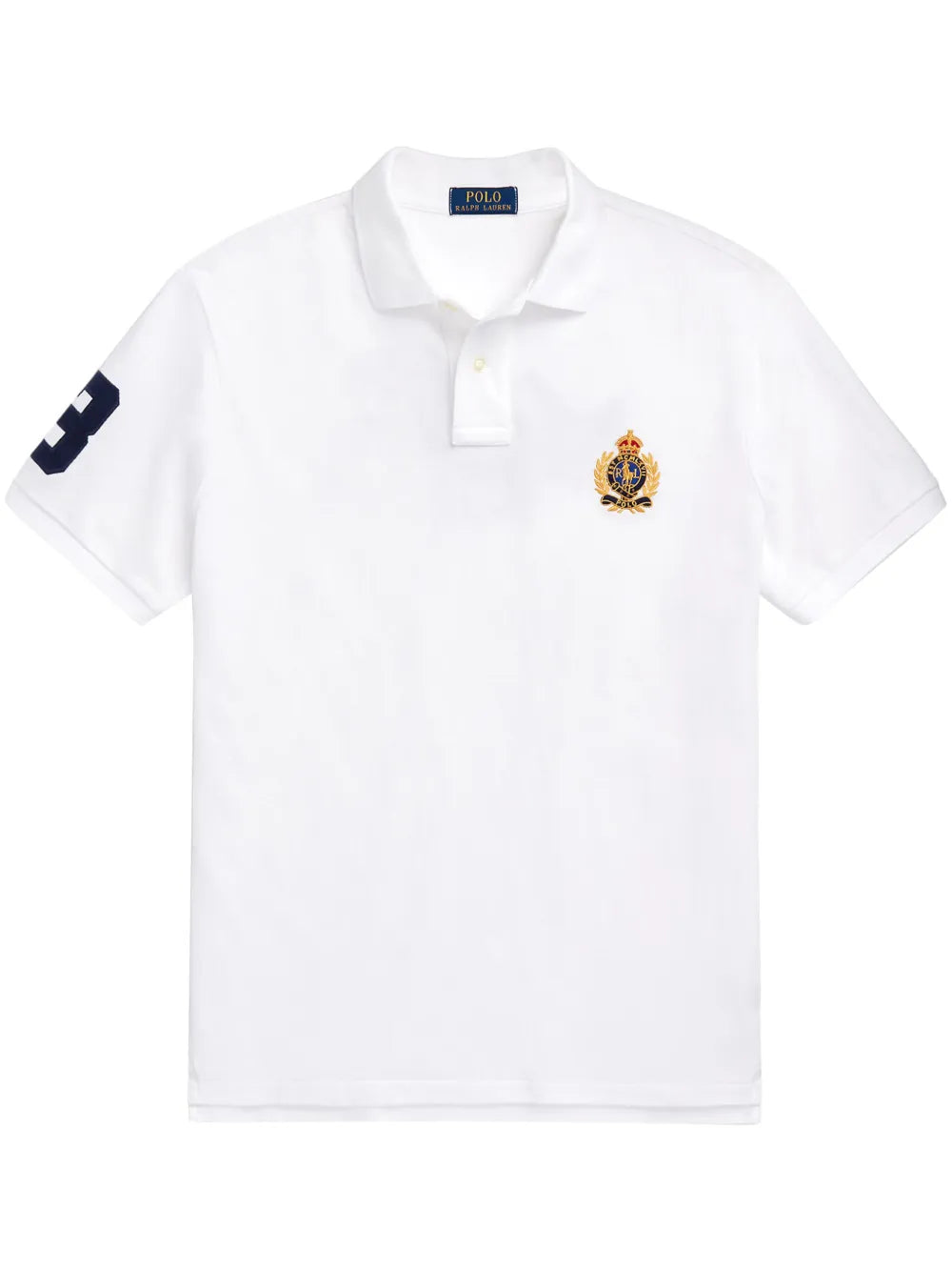 Camisa polo de algodão bordada Triple Pony