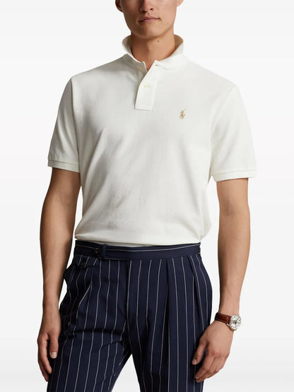 Camisa polo de algodão bordada Polo Pony