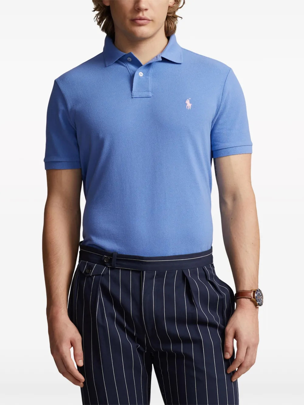 Camisa polo de algodão bordada Polo Pony