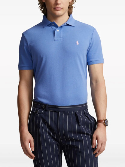 Camisa polo de algodão bordada Polo Pony