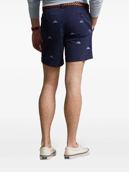 shorts chino bordados