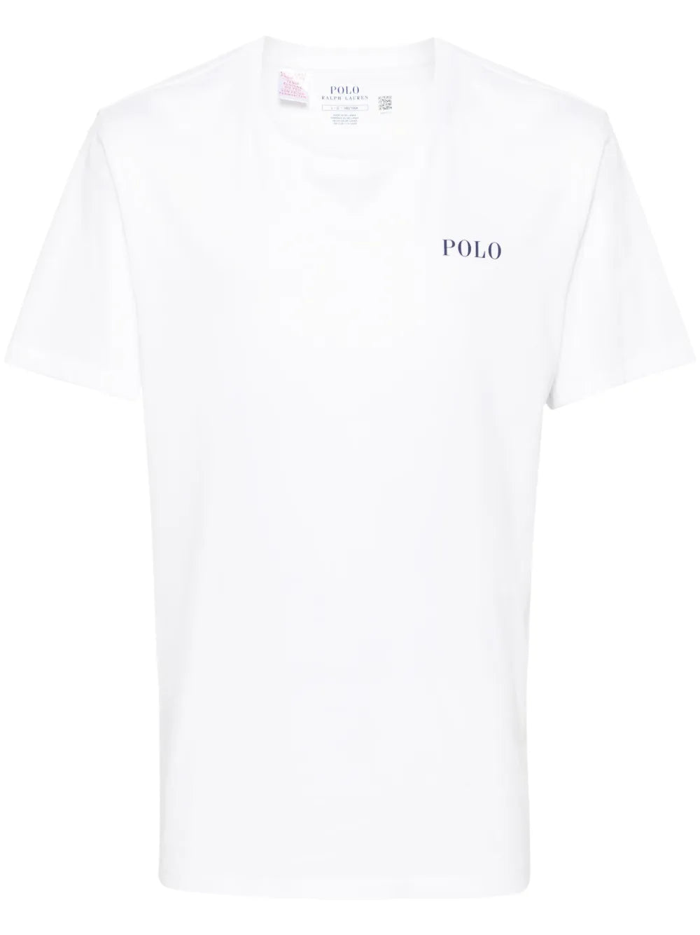 camiseta de algodão com estampa de logotipo