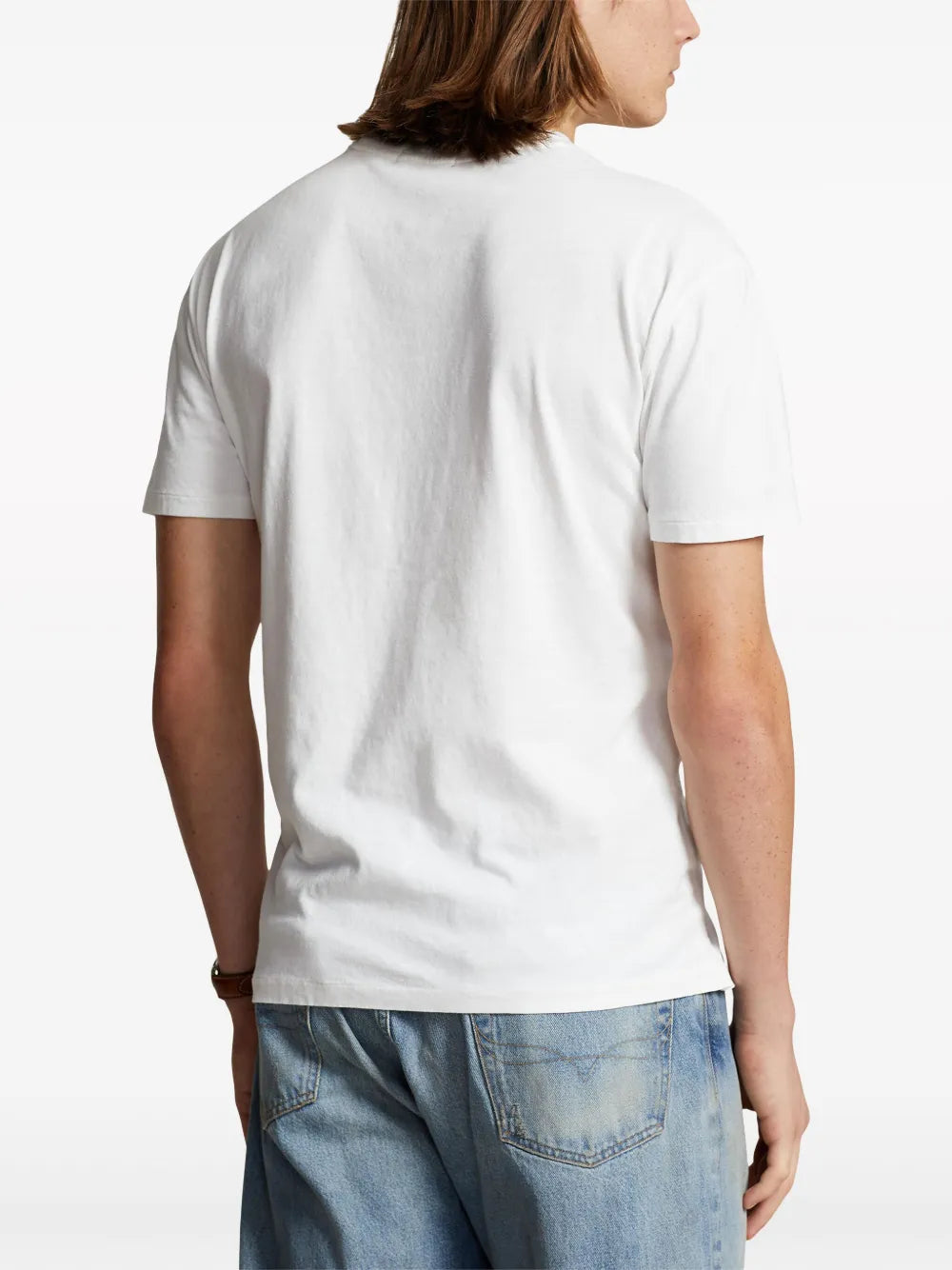 Camiseta Polo Pony de algodão e linho