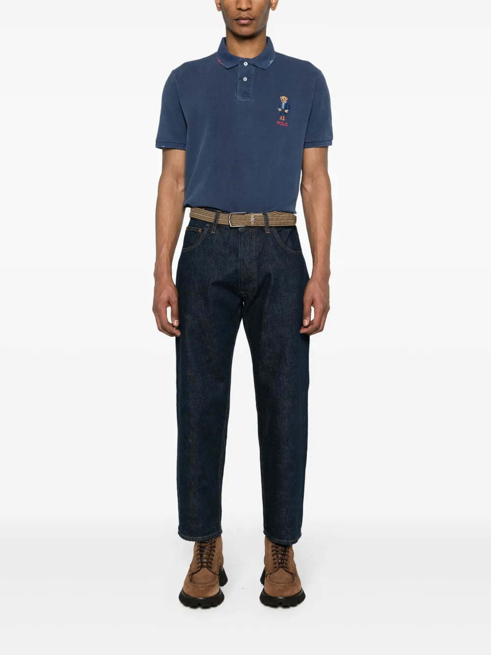 Camisa polo com motivo de urso Polo