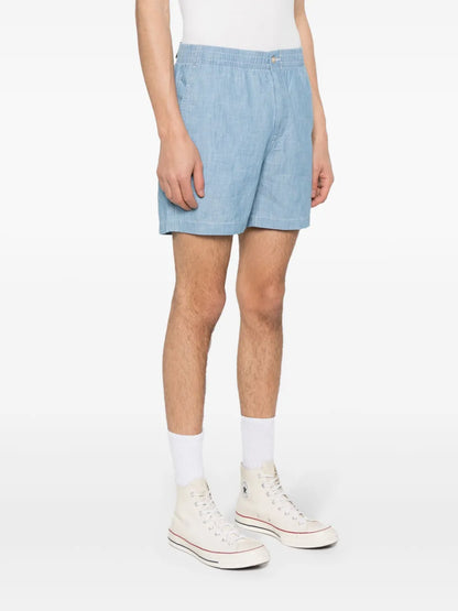 Shorts de algodão com motivo Polo Pony