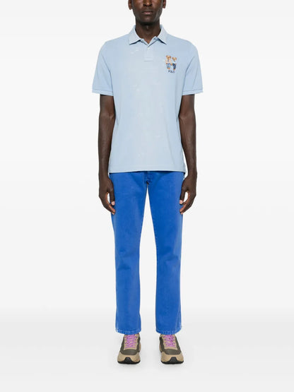 Camisa polo bordada com urso polo