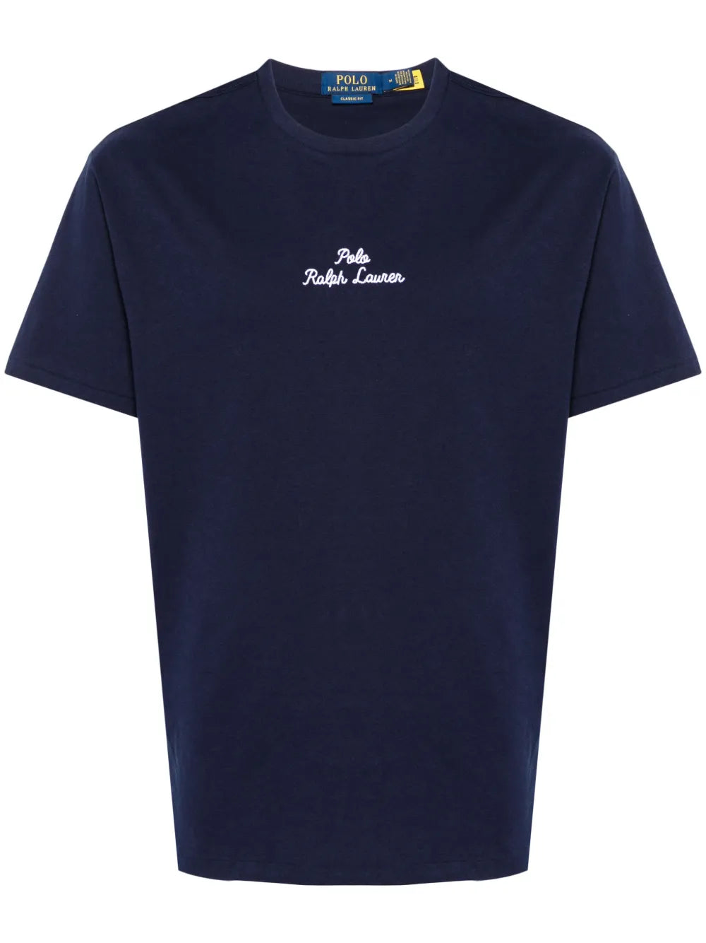 camiseta com logotipo bordado