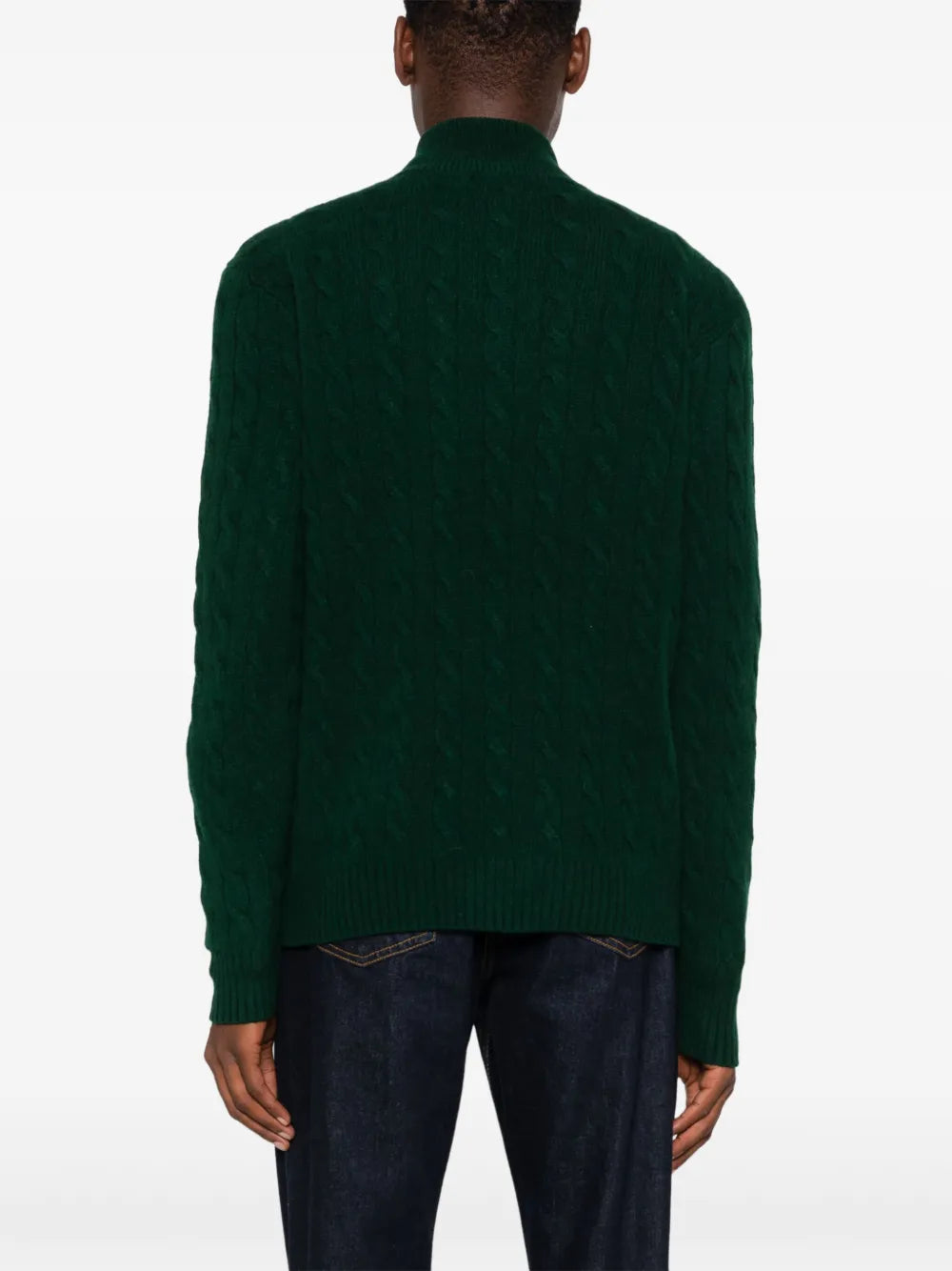 Suéter de tricô trançado