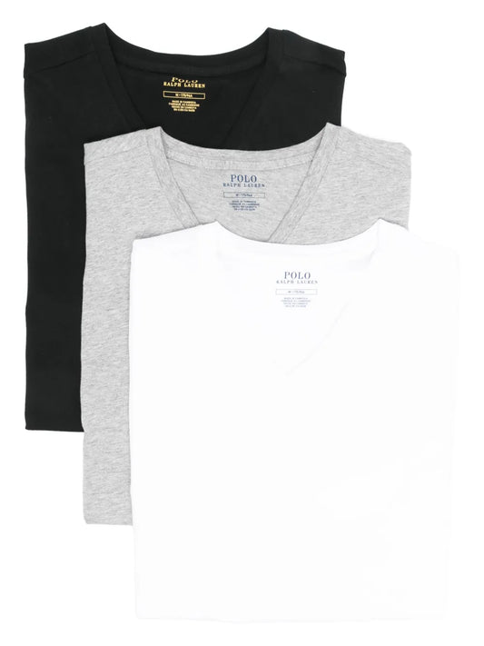Camiseta com decote em V (pacote com três)