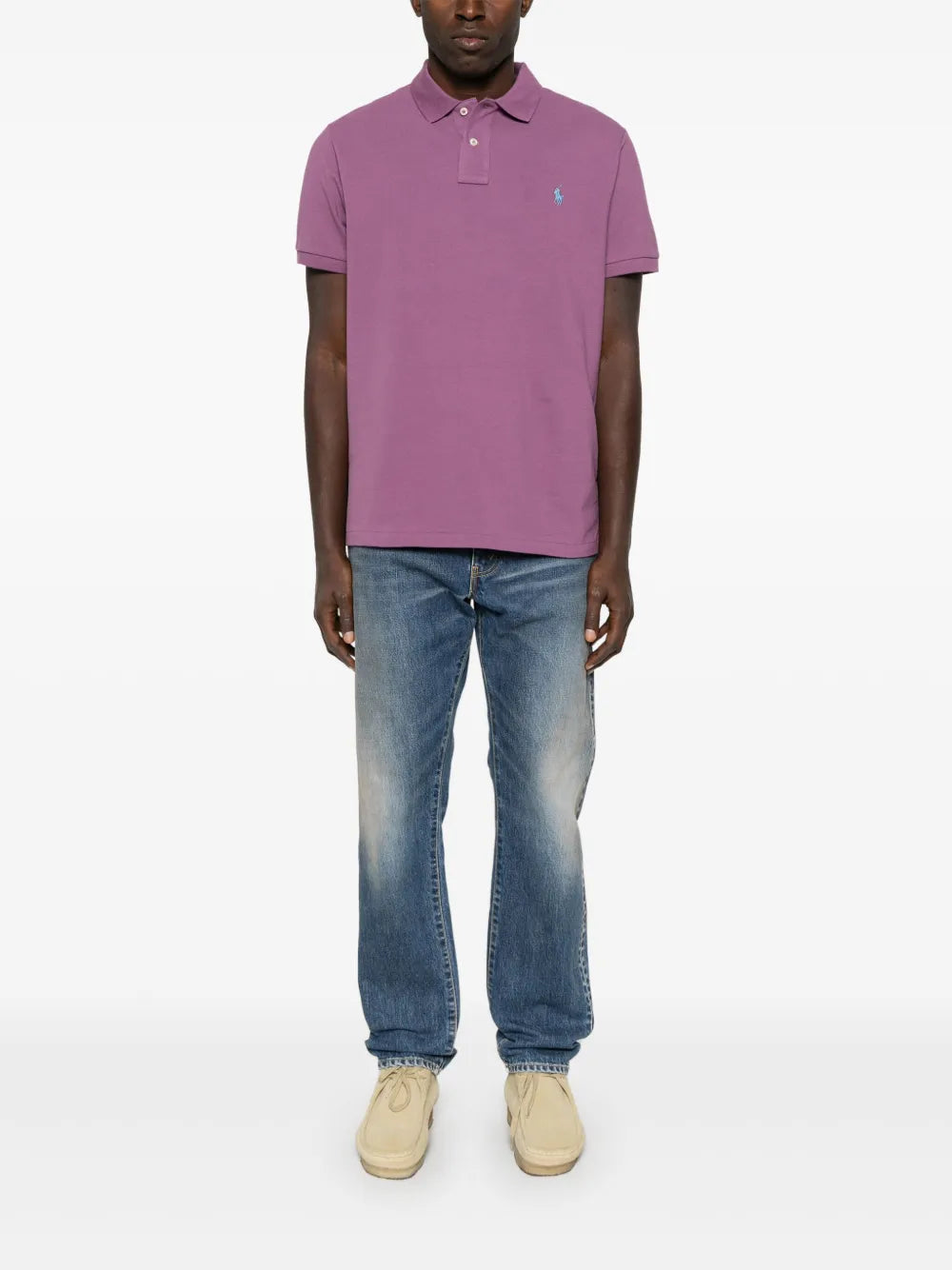 Camisa polo bordada com pônei Polo