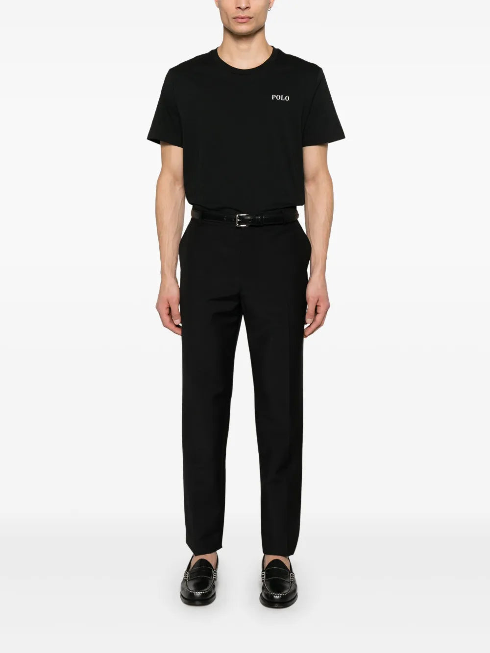 camiseta com estampa de logotipo