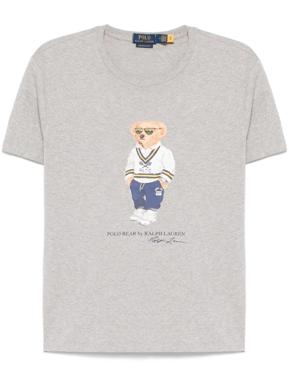 Camiseta Polo com estampa de urso