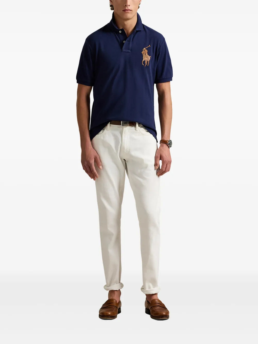 Camisa polo com apliques de pônei Polo