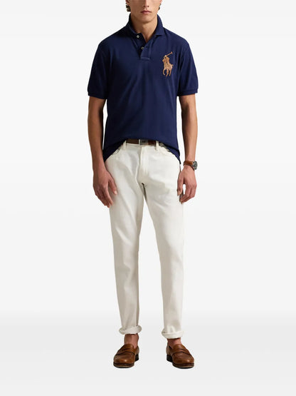 Camisa polo com apliques de pônei Polo