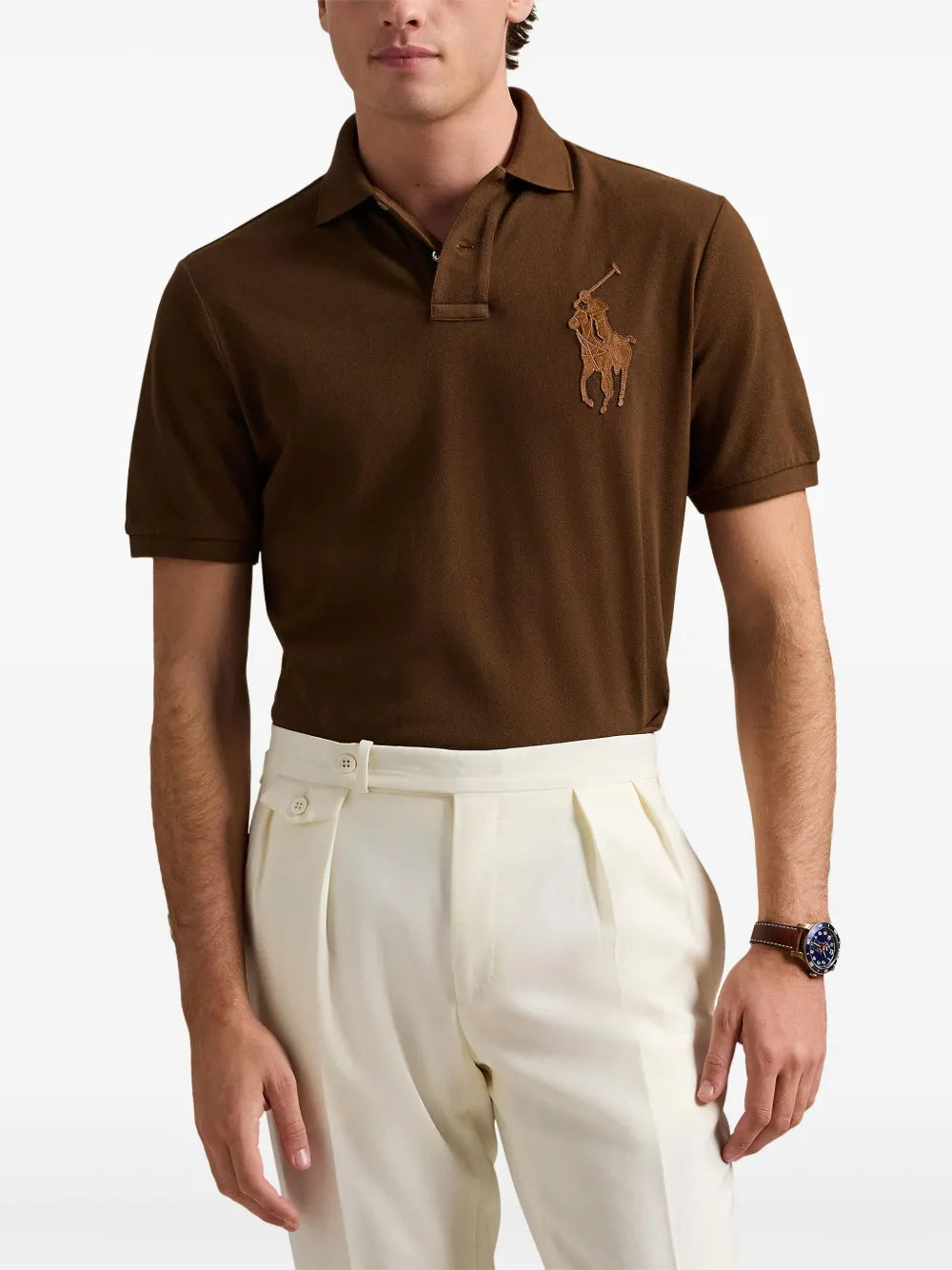 Camisa polo com apliques de pônei Polo