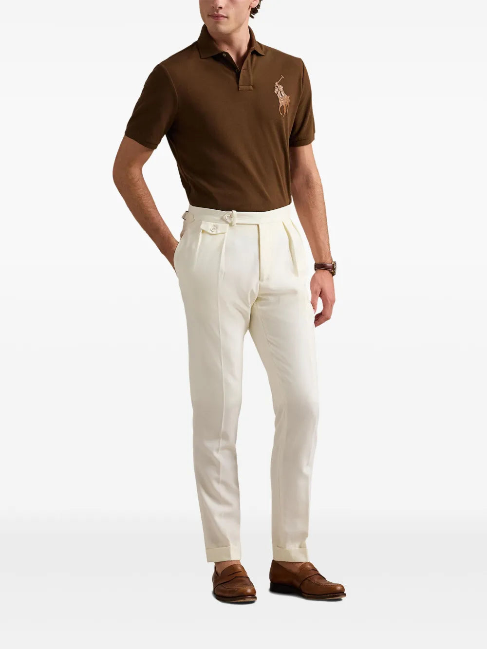 Camisa polo com apliques de pônei Polo