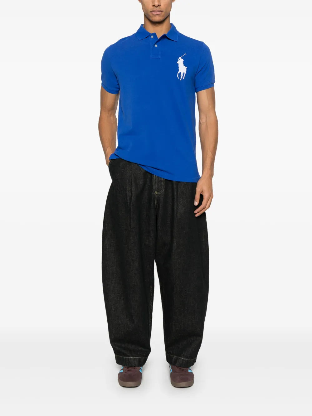 Camisa polo bordada com pônei Polo