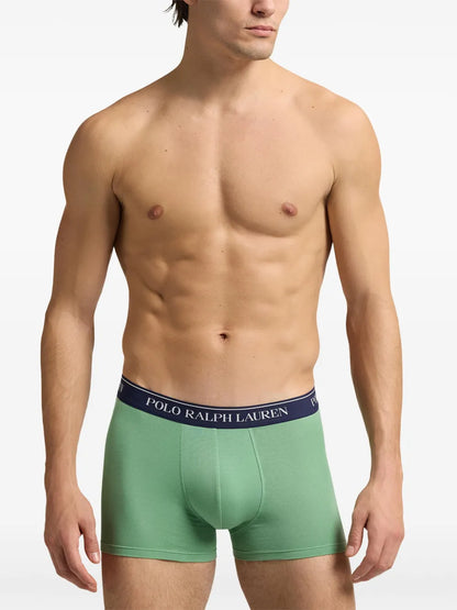 boxers com logotipo (conjunto de três)