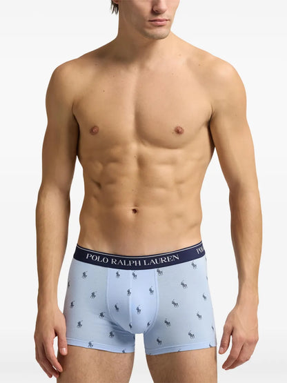 boxers com logotipo (conjunto de três)
