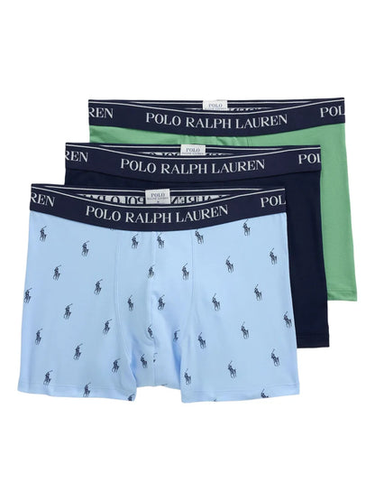 boxers com logotipo (conjunto de três)