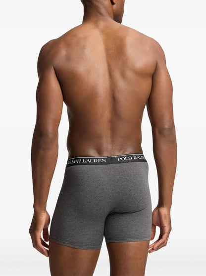 boxers com logotipo (conjunto de três)