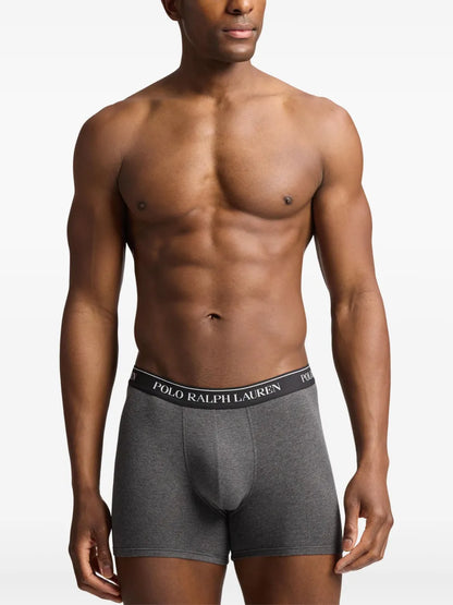 boxers com logotipo (conjunto de três)