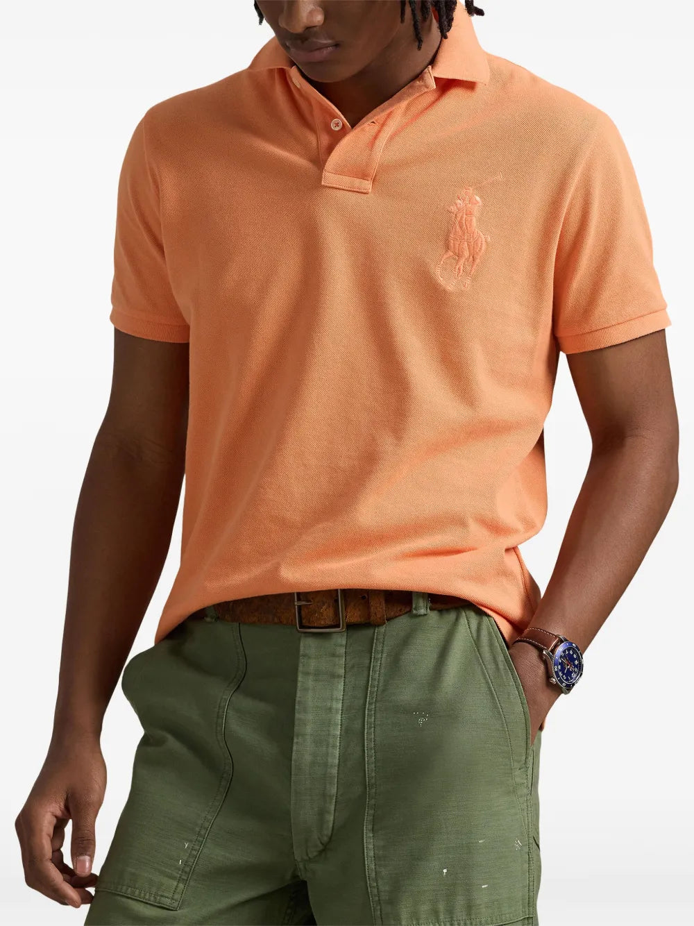 Camisa polo bordada com pônei Polo