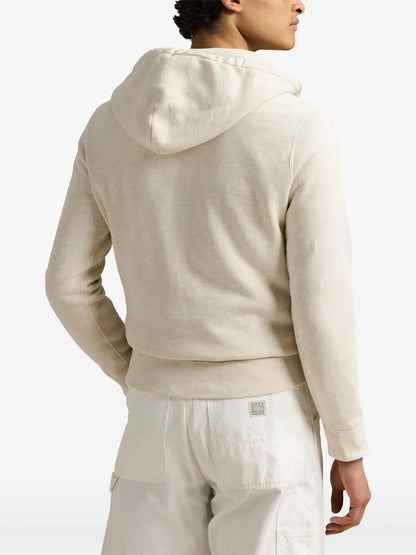 Moletom com capuz com estampa de urso