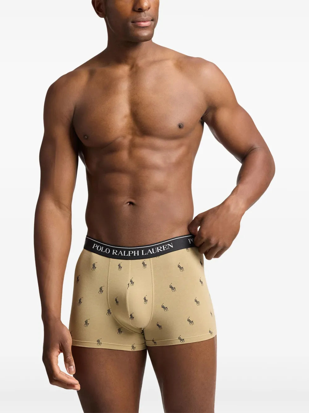 boxers com logotipo (conjunto de três)