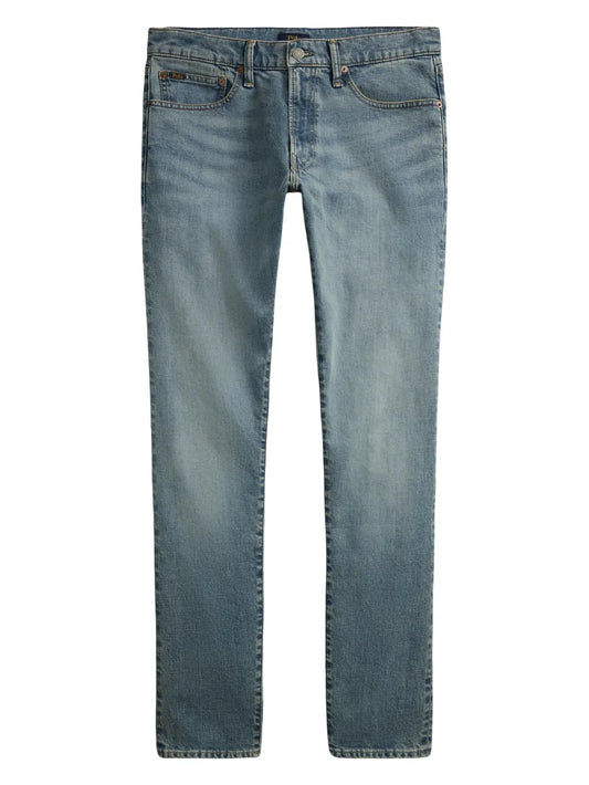 jeans com detalhes de bigode